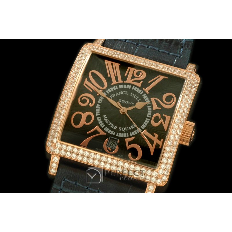 FMMSQ00122D Men Master Square RG/LE RG Black Num Asian 2836