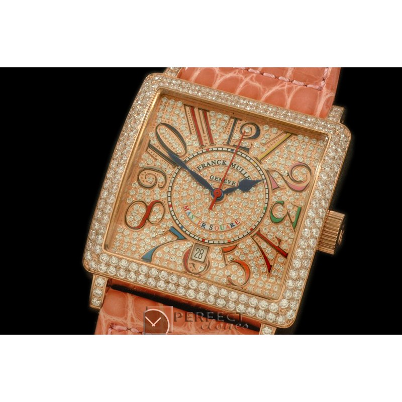 FMMSQ00129D Men Master Square RG/LE Crazy Colours Num Asian 2836