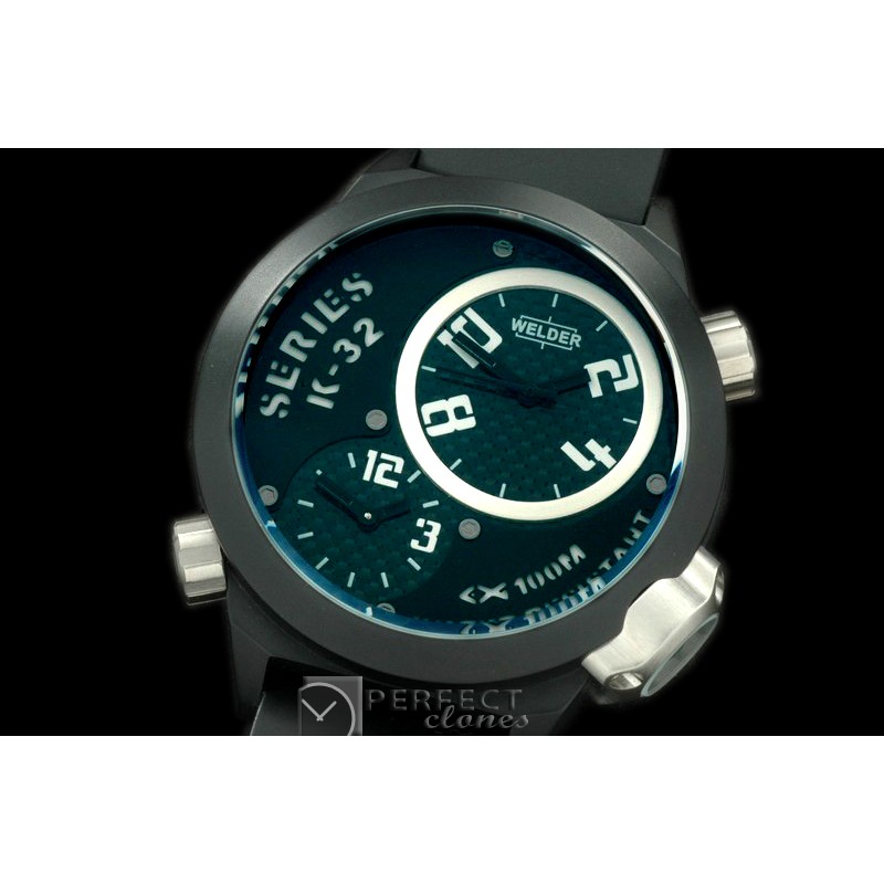 WLD10026 K32 Duo Side Time PVD/RU Black 2 x Jap Qtz