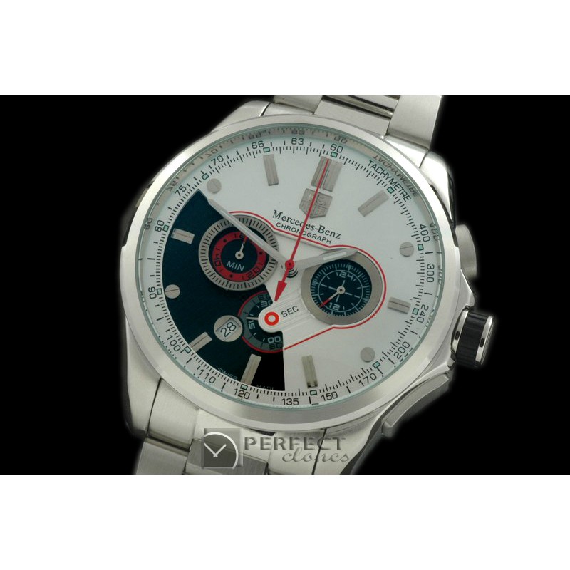 TG-SLS-102S Mercedes SLS Chrono SS/SS White Jap OS2Quartz