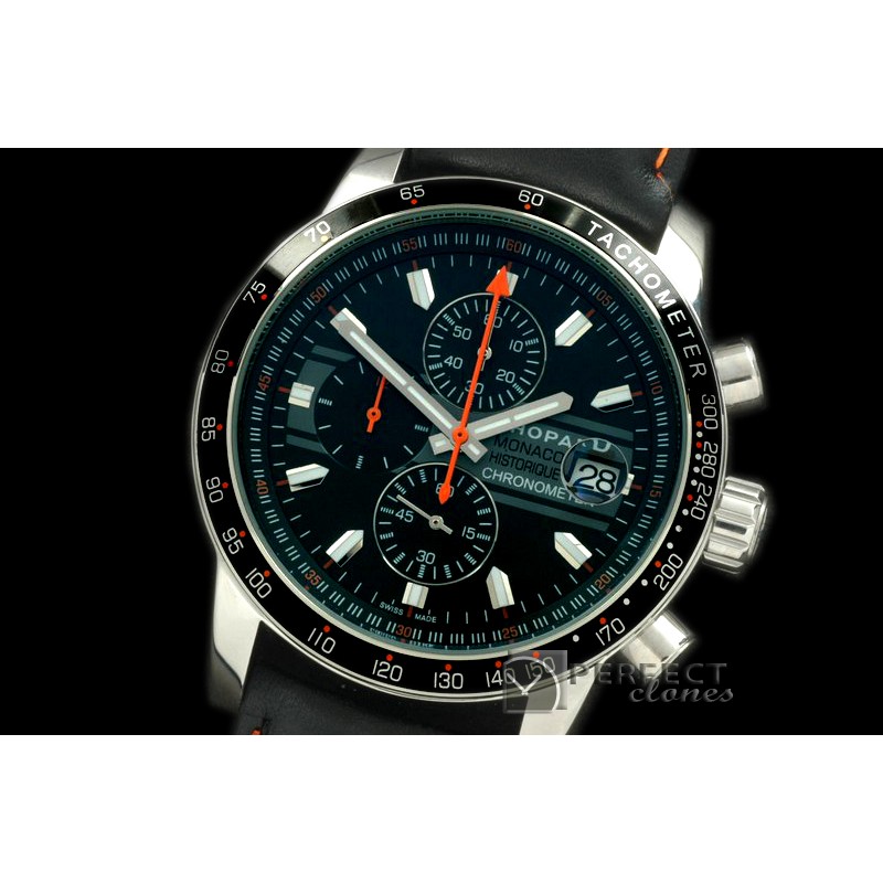 CPMH-102 Monaco Historique Chrono SS/LE Black Jap OS2Qtz