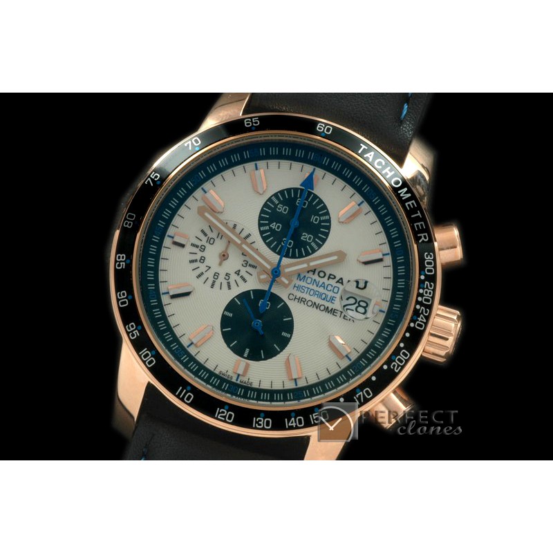 CPMH-111 Monaco Historique Chrono RG/LE White Jap OS2Qtz