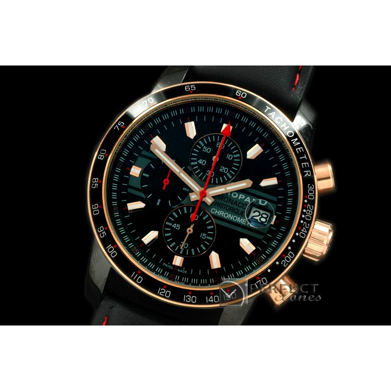 CPMH-117 Monaco Historique Chrono RG/PVD/LE Black Jap OS2Qtz