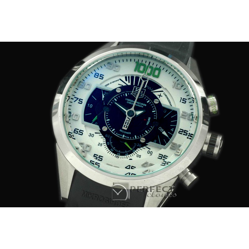 TGMK10019 Mikrometer Chrono SS/RU White/Black/Green Jap OS2Qua