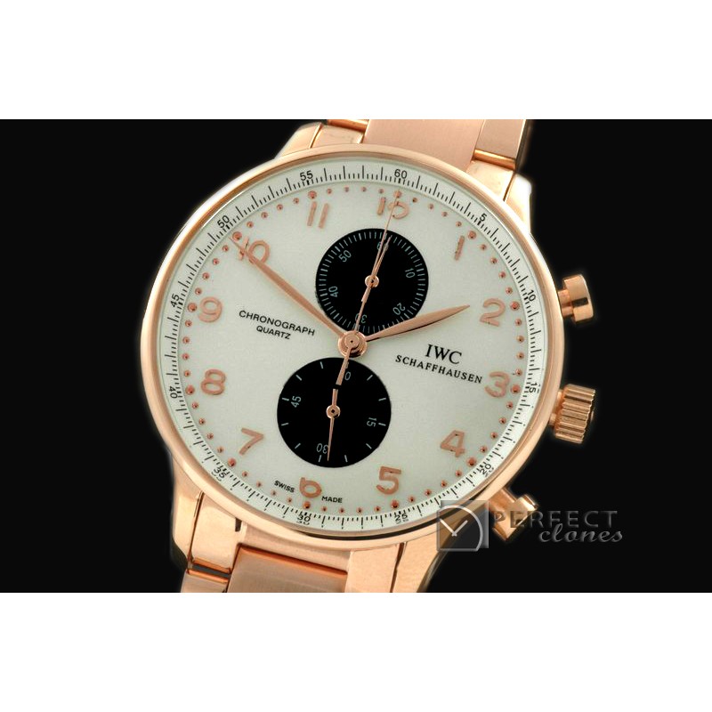 IWPG10116S Portuguese Chrono RG/RG White Jap OS20