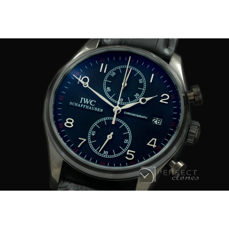 IWPG10139 Portuguese Chrono Date PVD/LE Black Jap OS20