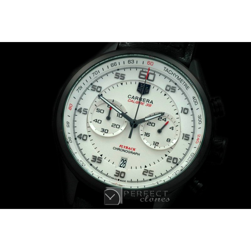 TG-50-121R Carrera 50yrs Chrono PVD/RU White Jap OS2Quartz