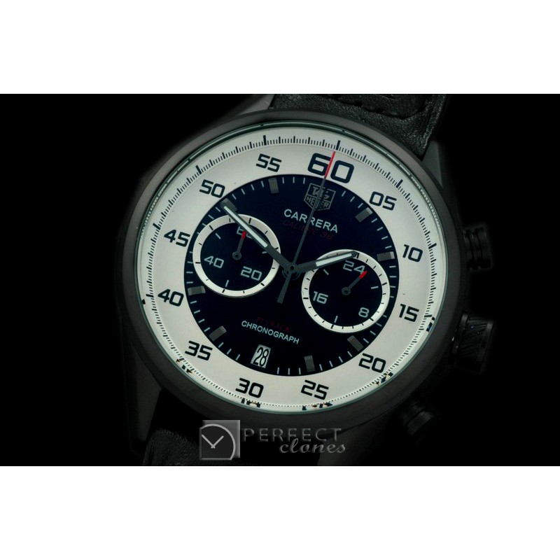 TG-50-123R Carrera 50yrs Chrono PVD/RU White/Black Jap OS2Quar