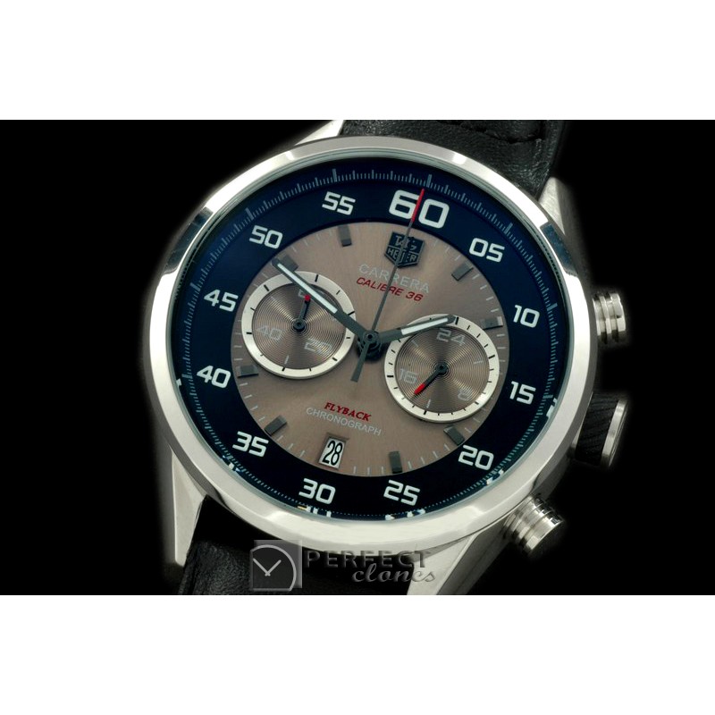 TG-50-105R Carrera 50yrs Chrono SS/RU Black/Grey Jap OS2Quartz