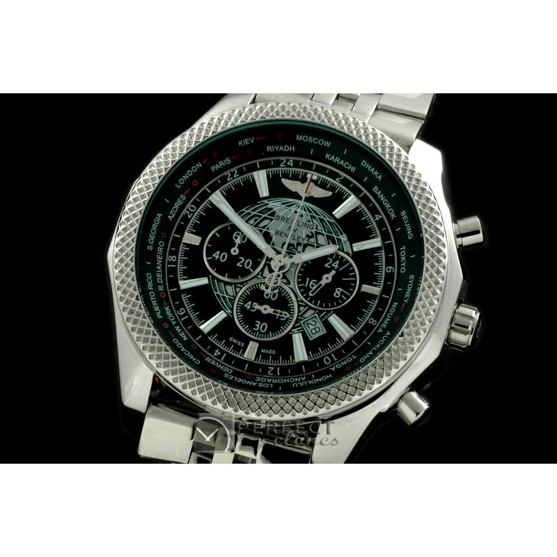 BLB06-102S Bentley Unitime Chrono SS/SS Black Jap OS2Qtz