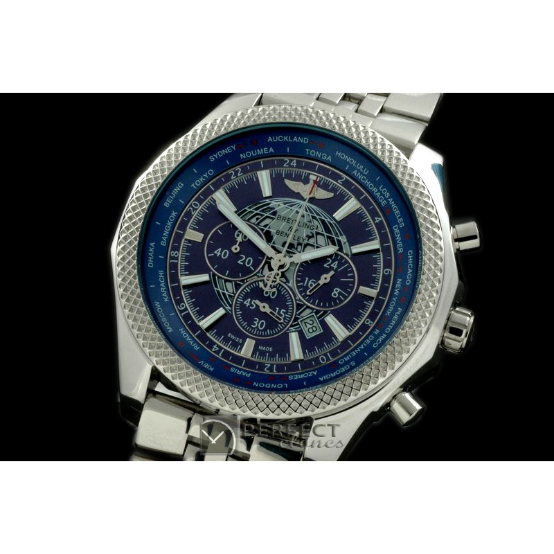 BLB06-103S Bentley Unitime Chrono SS/SS Blue Jap OS2Qtz