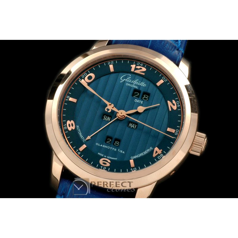 GL01068 Panomatic Perpertual Calendar RG/LE Blue Asian 2813