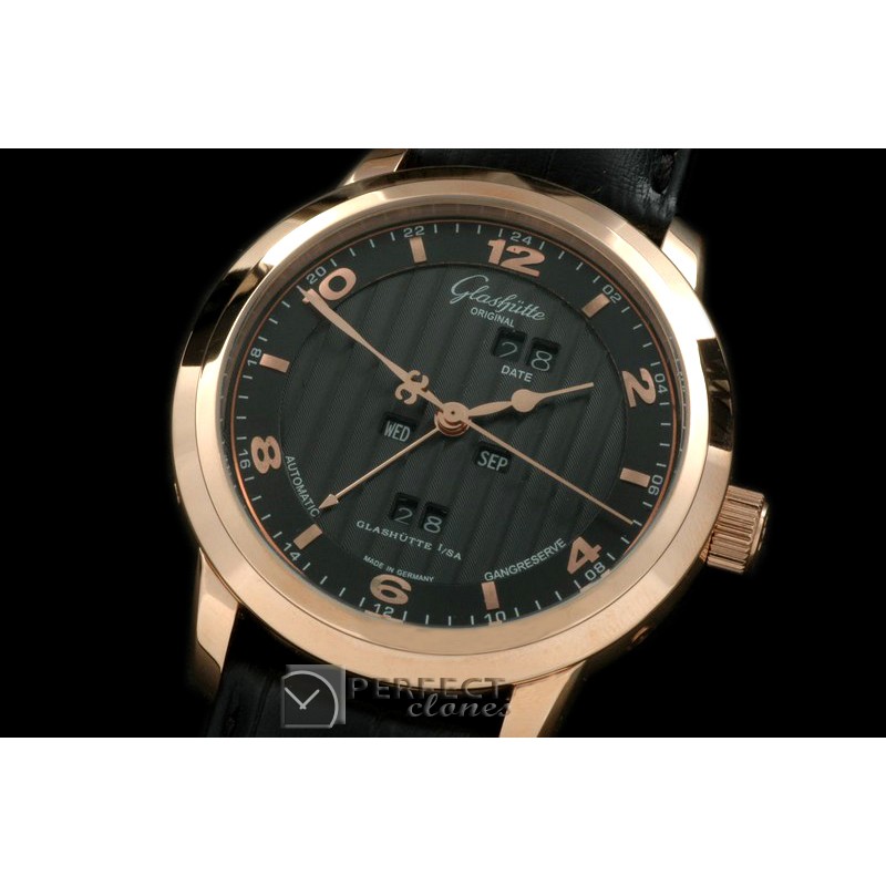 GL01067 Panomatic Perpertual Calendar RG/LE Black Asian 2813
