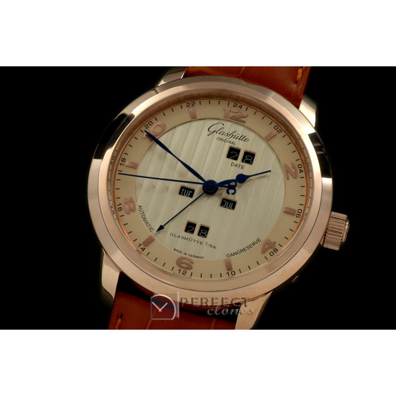 GL0107Panomatic Perpertual Calendar RG/LE Gold Asian 2813