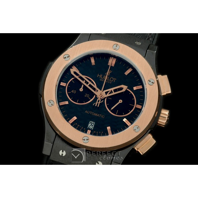 HBFSC10026 Classic Fusion Chrono PVD/RG/LE Blk CF Jap Quartz