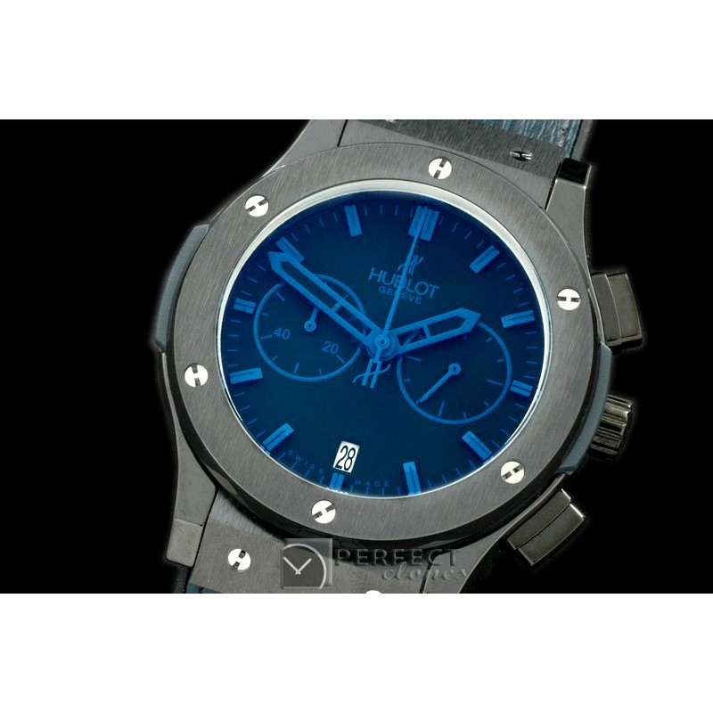 HBFSC10034 Classic Fusion Chrono PVD/LE All Blk Blue Jap Quartz
