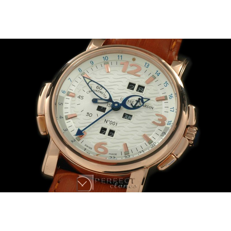 UNCLP10015 Perpetual Calender RG/LE White Asian 2813 23J