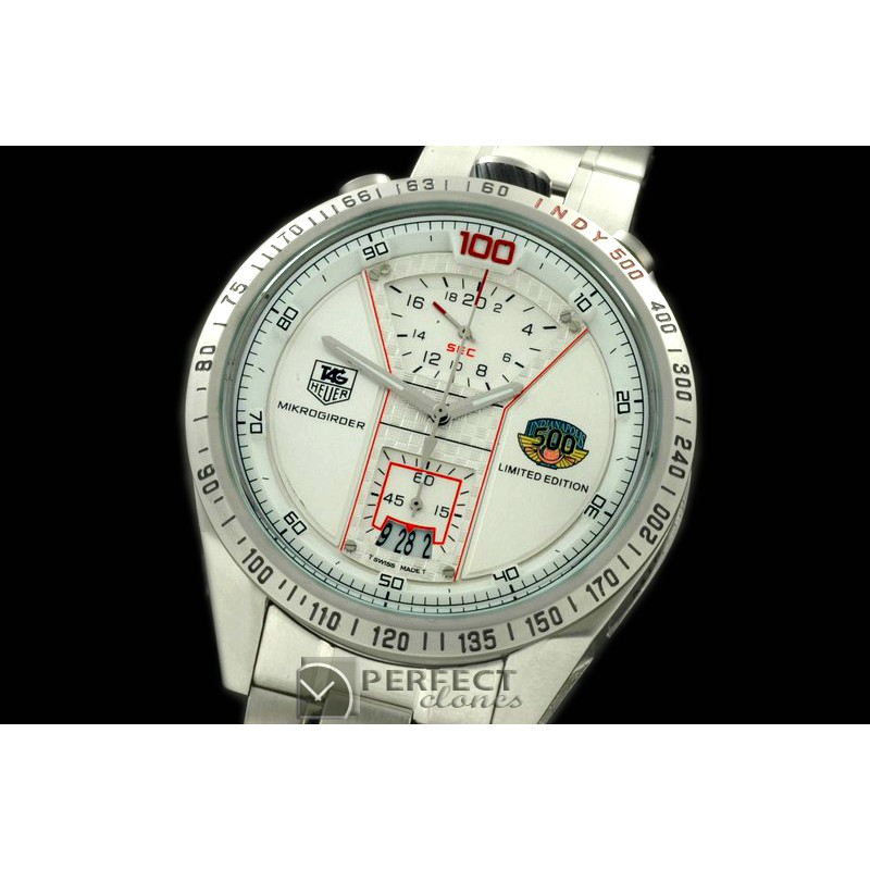 TGMKG-101S Indy 50Mikrograph SS/SS White Jap OS2Quartz