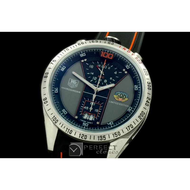 TGMKG-103R Indy 50Mikrograph SS/RU Grey/Blk Jap OS2Quartz