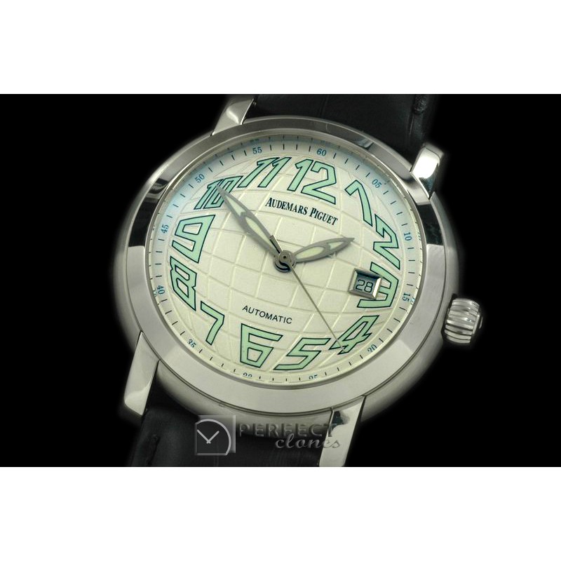 APGL00111 Jules Audemars Globe SS/LE White Asian 2824