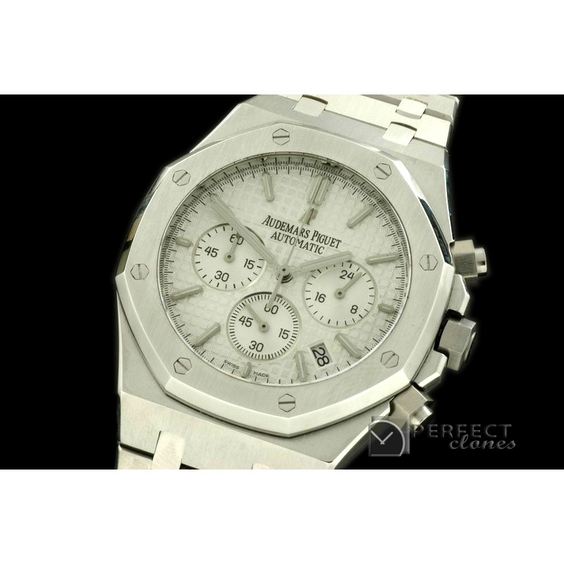 APROC02001 Royal Oak Chrono SS/SS White Jap OS2Quartz