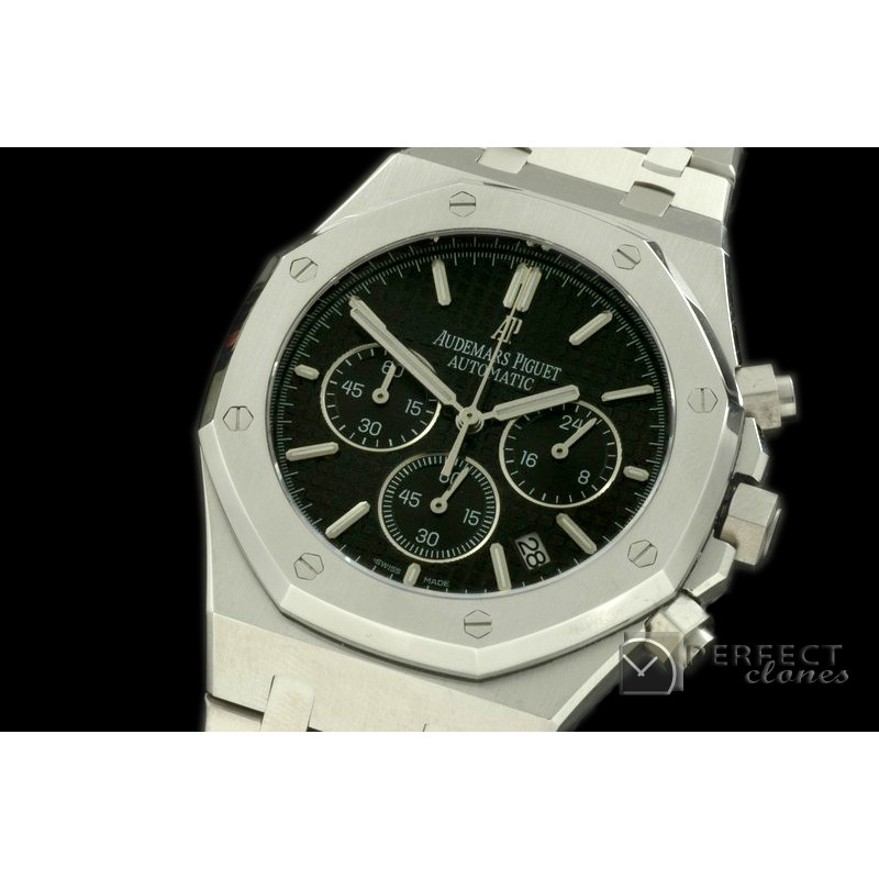 APROC02002 Royal Oak Chrono SS/SS Black Jap OS2Quartz