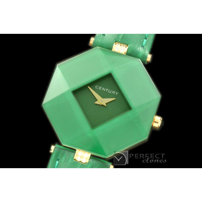 CE10014 Empire Ladies RG/LE Green Swiss Qtz