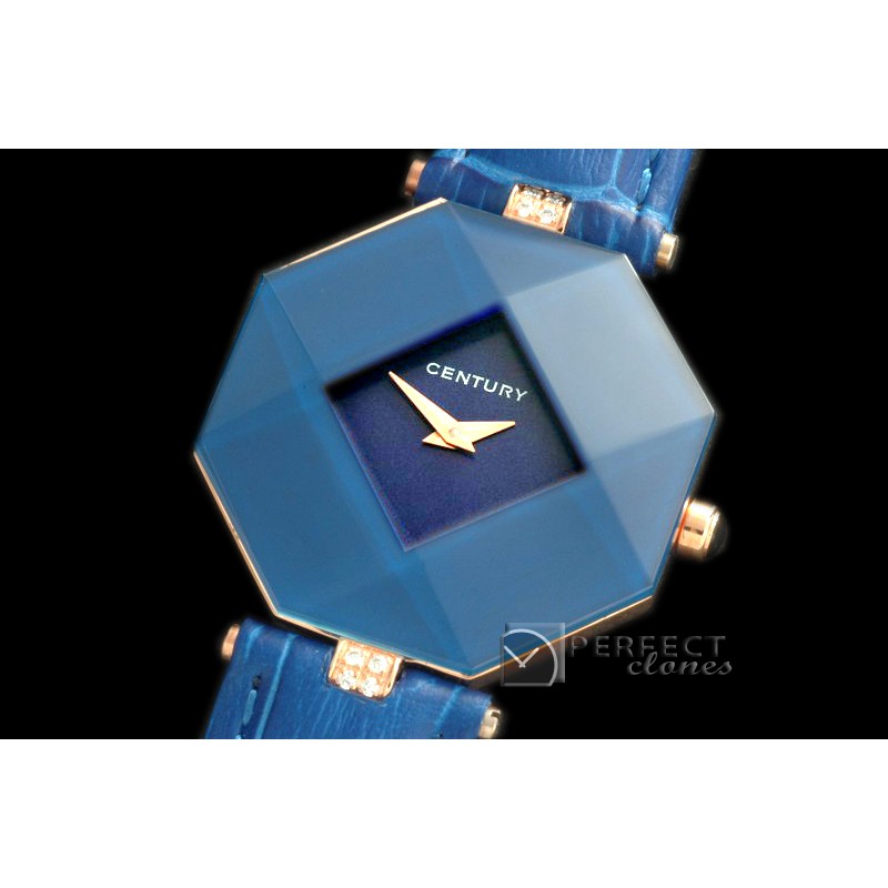 CE10013 Empire Ladies RG/LE Blue Swiss Qtz