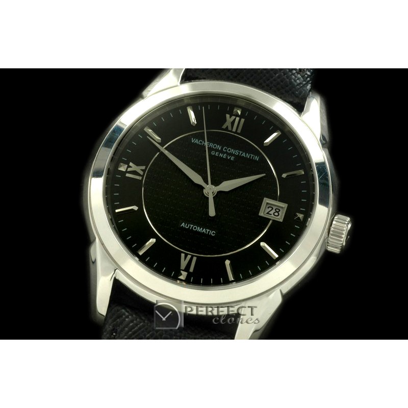 VCP10002 Patrimony SS/LE Black Jap Miyota 9015