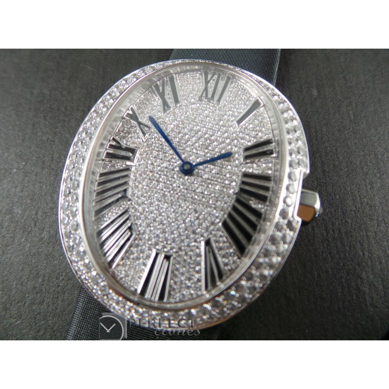 CARBG00101 Baignoire Ladies SS/ST Diam/Roman Swiss Quartz