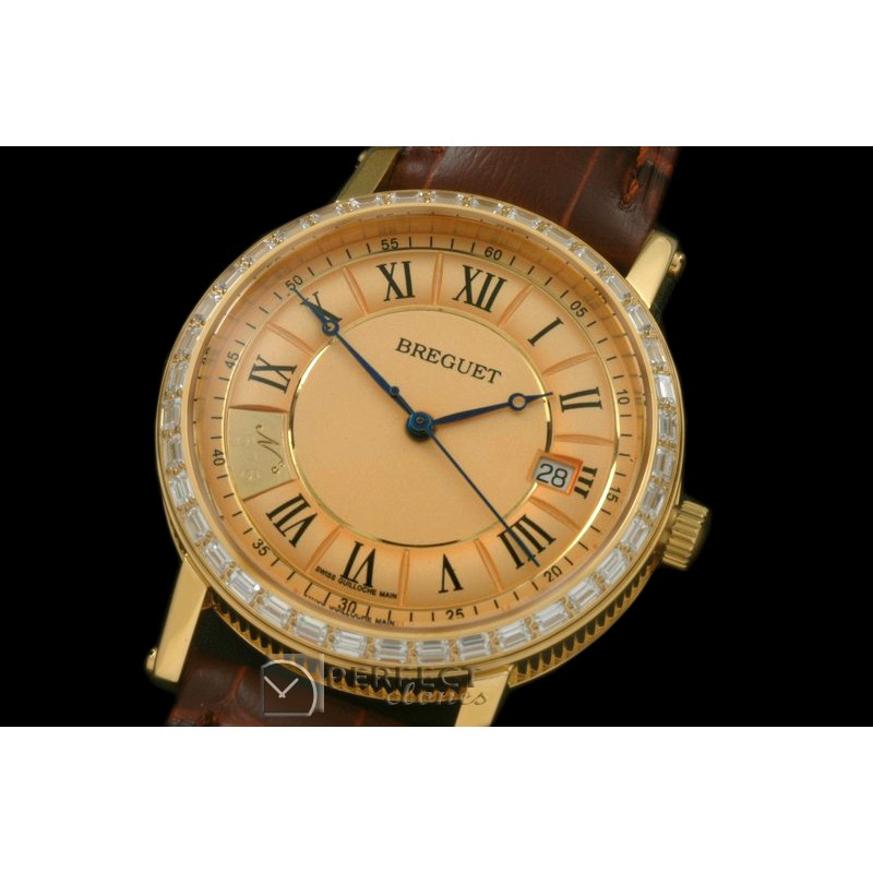 BR20028D2 Jubilee Auto YG/LE Gold Roman Asian 2824