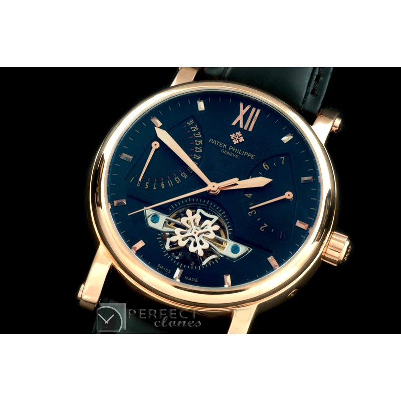 VC00257 Matle Tourbillon Calender RG/LE Black Asian Auto 2813