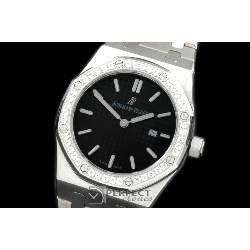 APLD01002D Royal Oak Ladies SS/SS Black S-Qtz