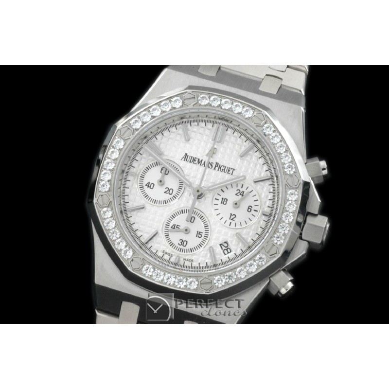 APROC02001D Royal Oak Chrono SS/SS White Jap OS2Quartz