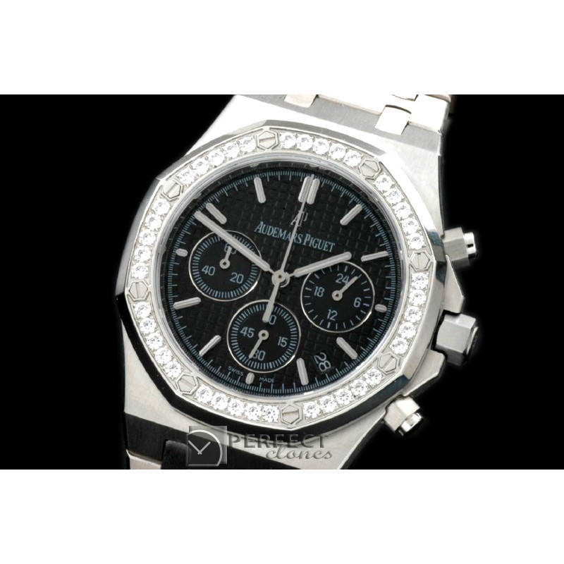 APROC02002D Royal Oak Chrono SS/SS Black Jap OS2Quartz
