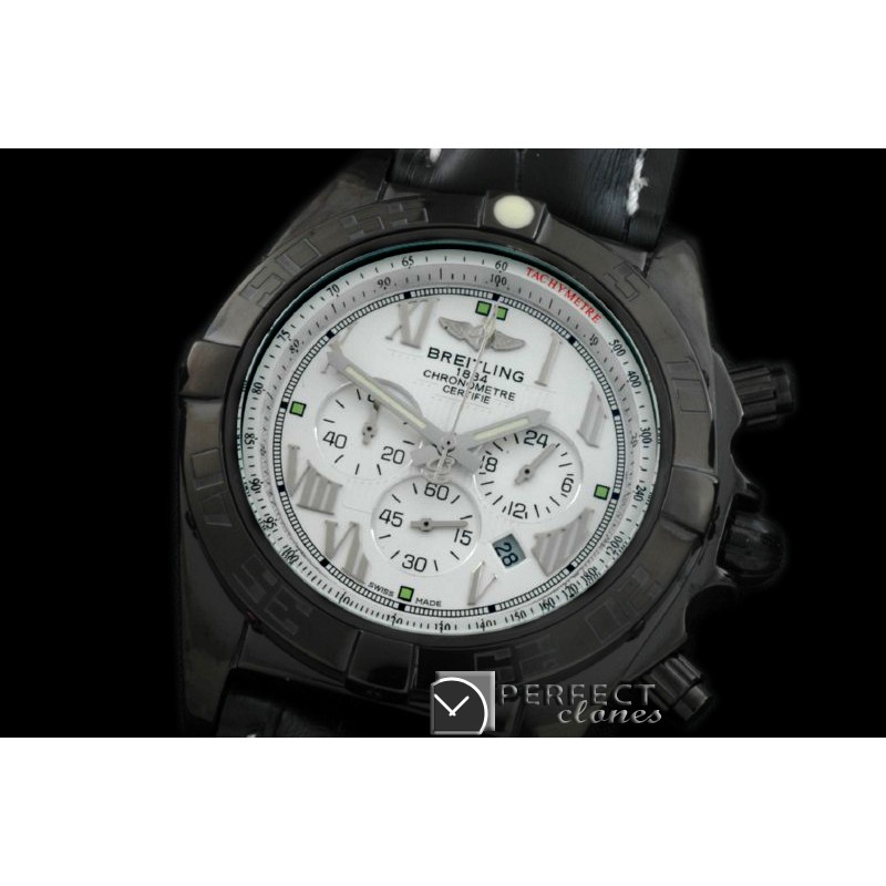 BLB01-30056L Chronomat B01 PVD/LE White Roman Jap OS2Qtz