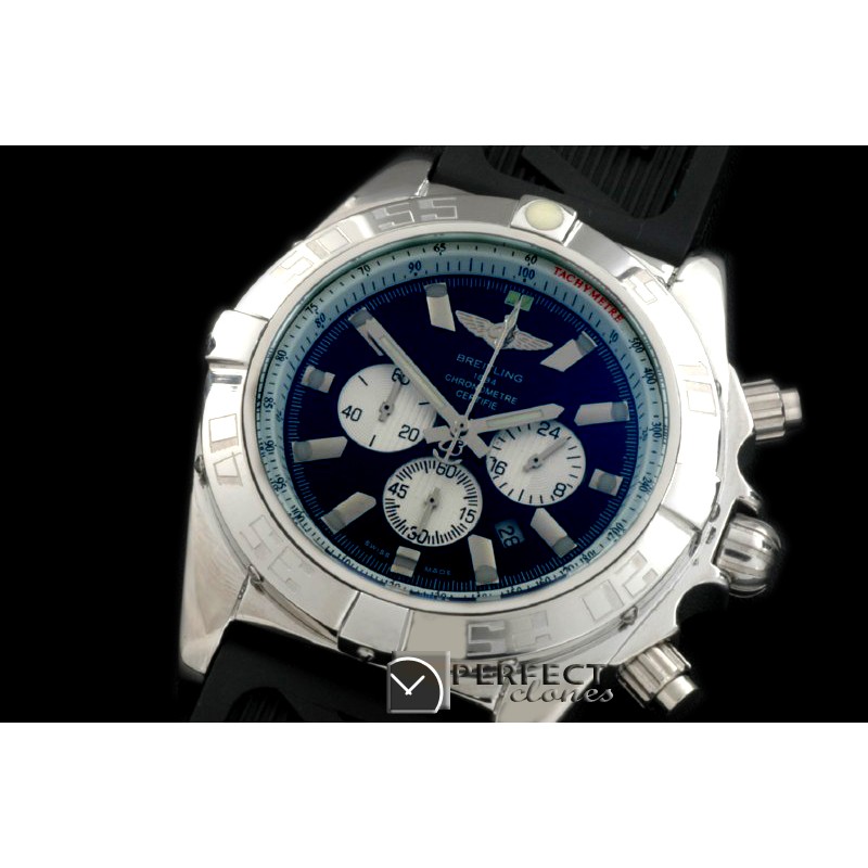 BLB01-30002R Chronomat B01 SS/RU Black Stick Jap OS2Qtz