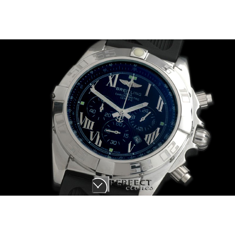 BLB01-30007R Chronomat B01 SS/RU Black Roman Jap OS2Qtz