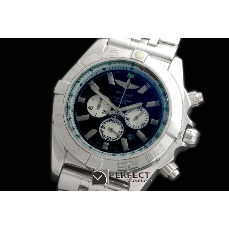 BLB01-30002S Chronomat B01 SS/SS Black Stick Jap OS2Qtz