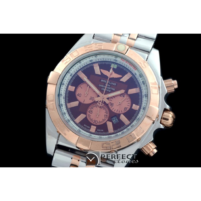 BLB01-30014S Chronomat B01 SS/YG TT Brown Stick Jap OS2Qtz