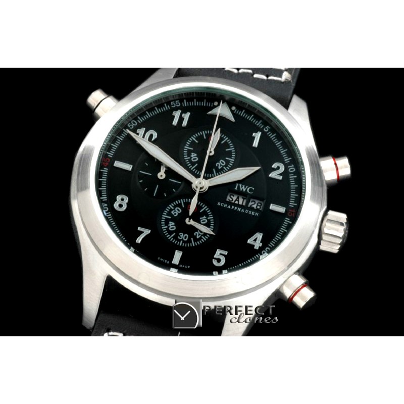 IWP10121 Spitfire Chrono SS/LE Black Jap OS2Qtz