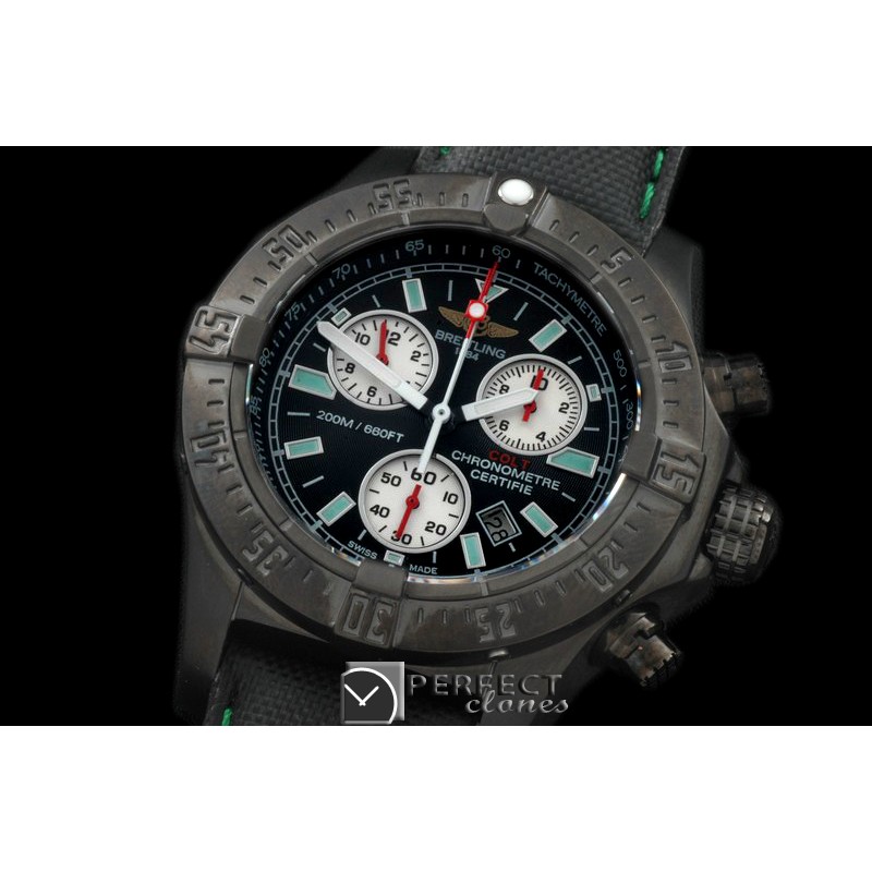 BLSWC10018 Seawolf Chrono PVD/NY Black Stk Swiss Eta Qtz 251.262