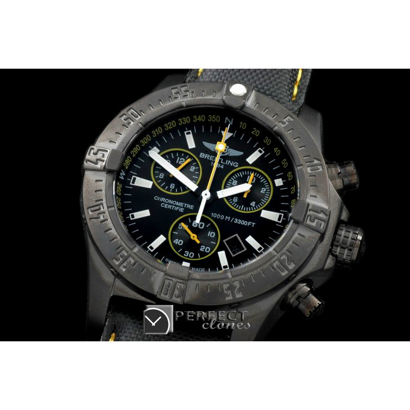 BLSWC10012 Seawolf Chrono PVD/NY Black Stk Swiss Eta Qtz 251.262