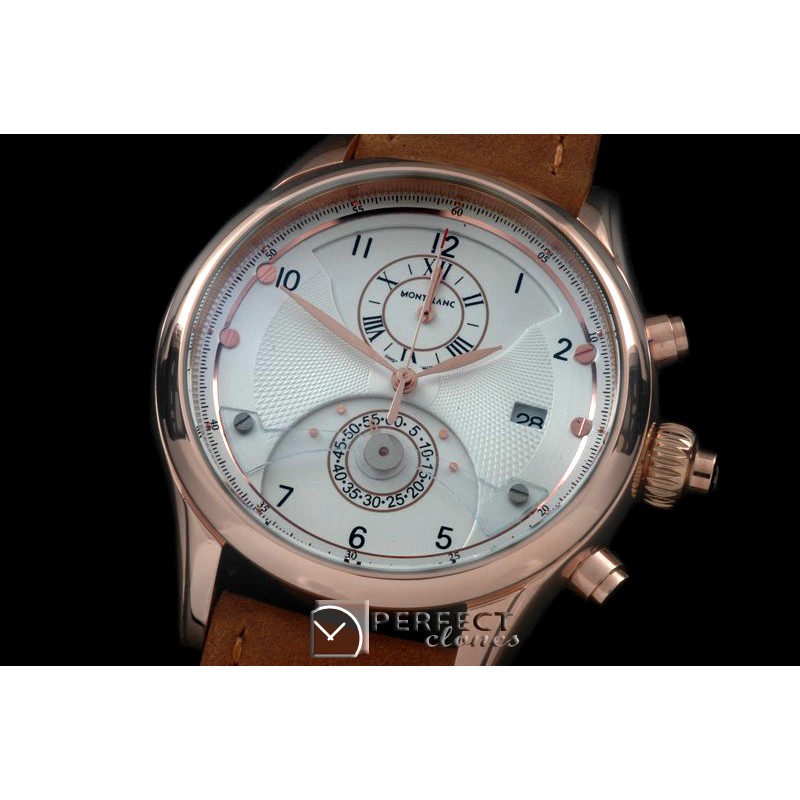 MB00511 Star Chrono RG/LE White Jap Qtz 0S20