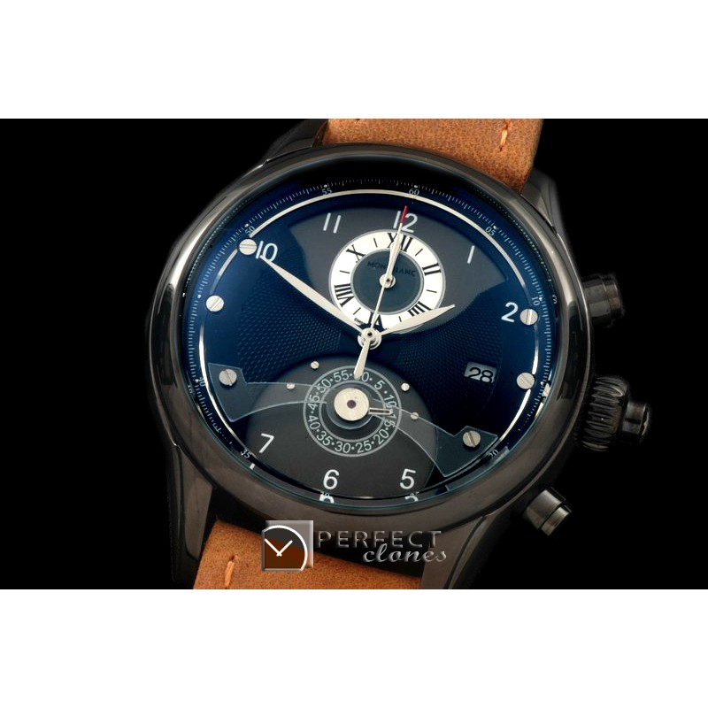 MB00517 Star Chrono PVD/LE Black Jap Qtz 0S20
