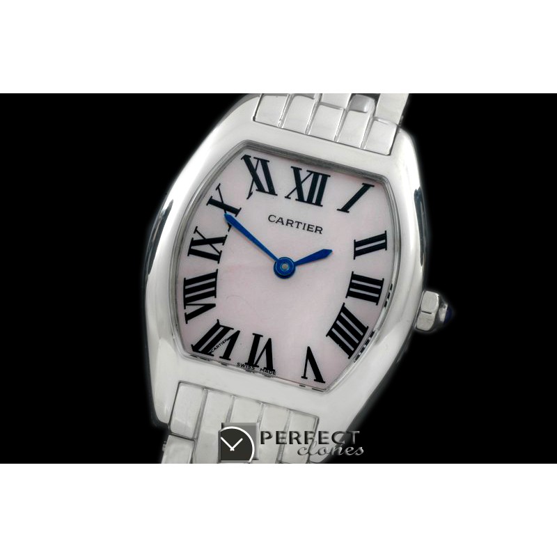 CAR-TOR-102 Tortue De Cartier SS/SS M-Pink Swiss Quartz