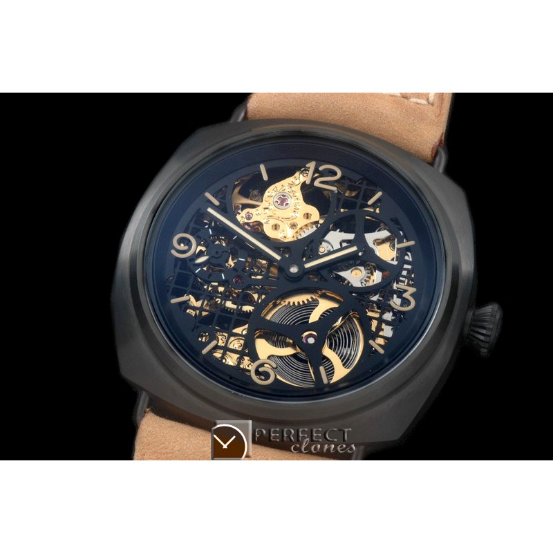 PN35001A Pam 35Skeleton Tourbillon PVD/LE Skeleton 6497 HW