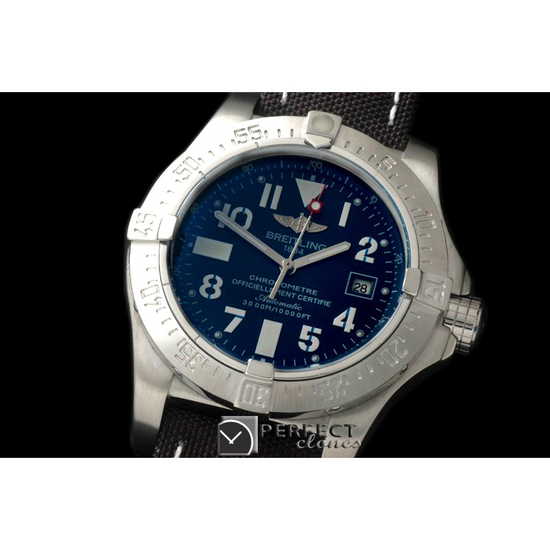 BLSW00203 Seawolf SS/LE Blue Num Asian 2813 21J