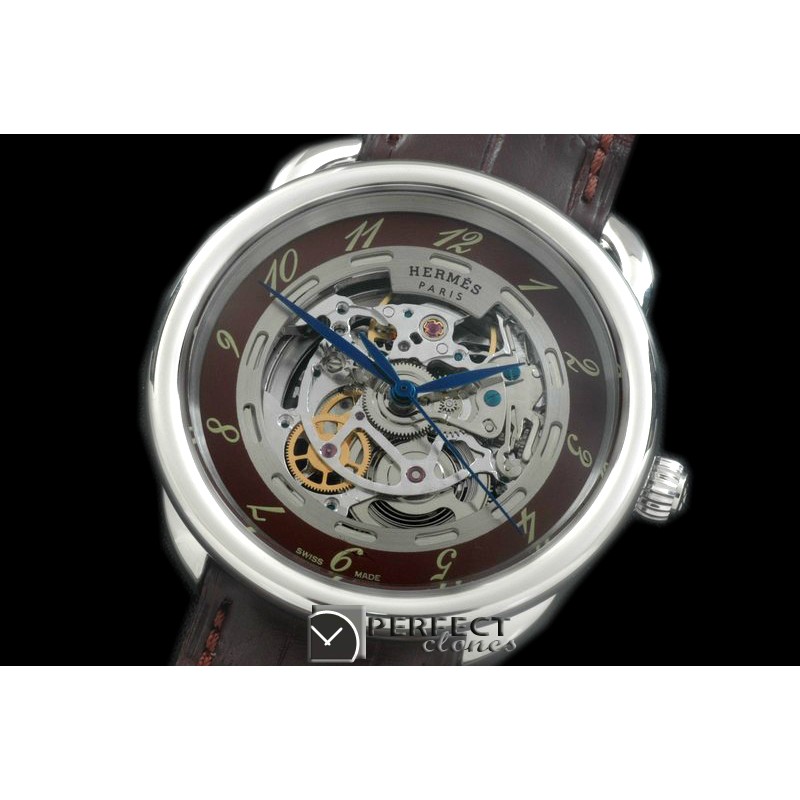 HE00802 Arceau Skeleton SS/LE Brown Asian 2824