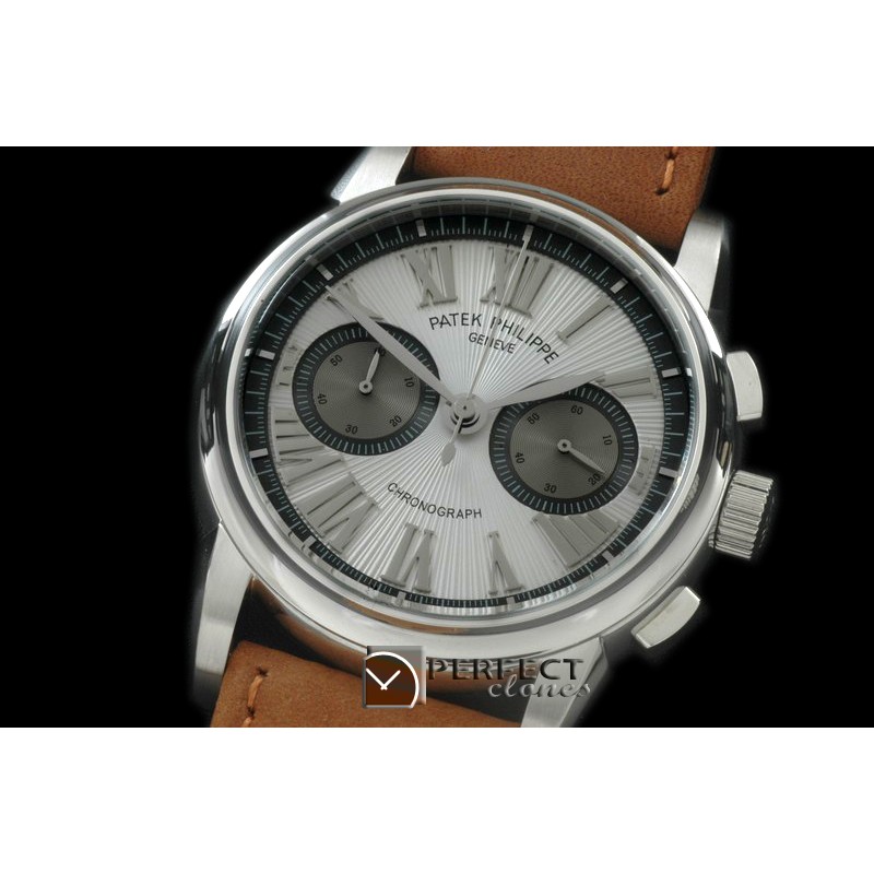 PPCH10002 517Chrono SS/LE White Jap OS2Quartz